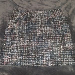 Knit mini skirt